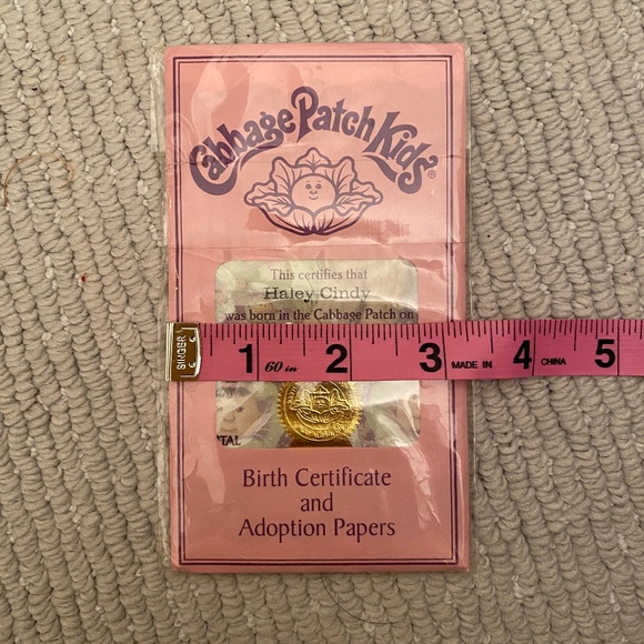 Cabbage Patch Kids I Sealed I Birth Certificate & Adoption Papers - Picture 10 of 10